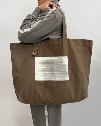 Painted Canvas Bag (Brown)-EGNARTS-APOC STORE