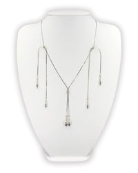 Silver tassel necklace 05-Jaekim-APOC STORE