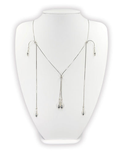 Silver tassel necklace 05-Jaekim-APOC STORE