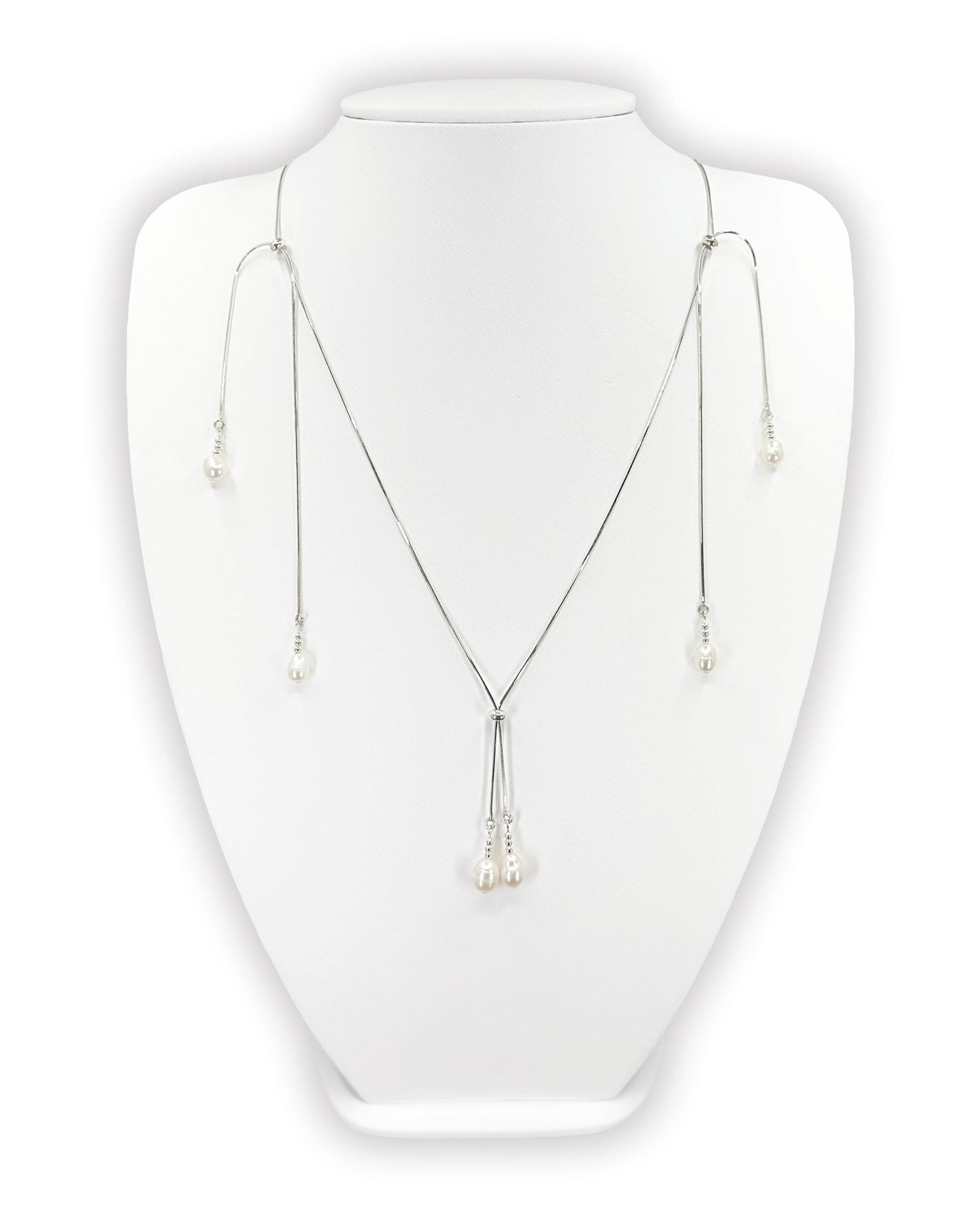 Pearl tassel necklace 05-Jaekim-APOC STORE