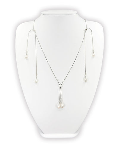 Pearl tassel necklace 05-Jaekim-APOC STORE