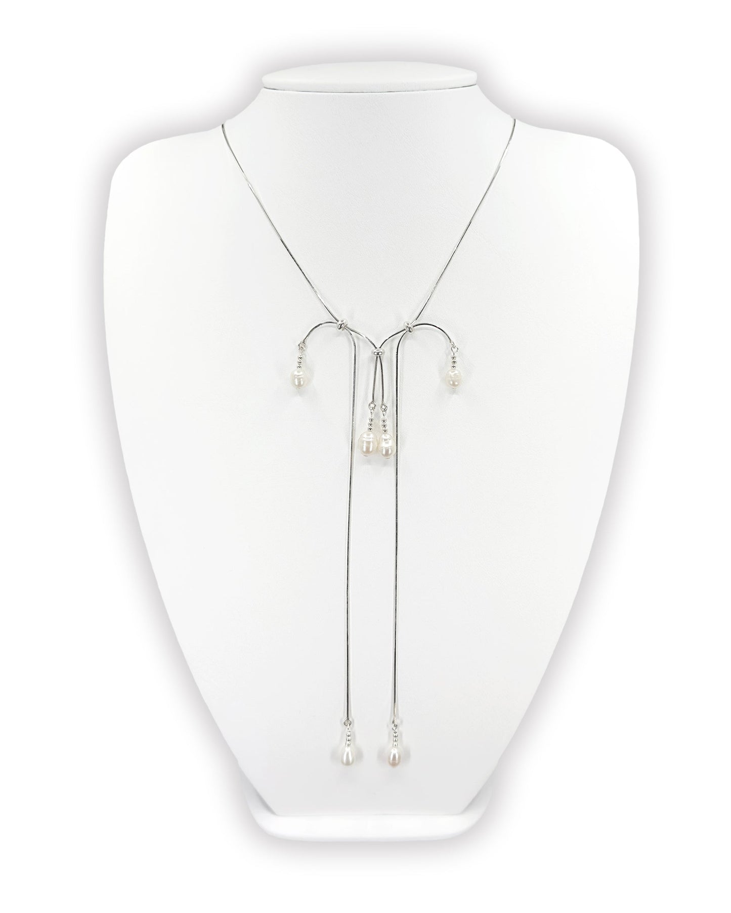 Pearl tassel necklace 05-Jaekim-APOC STORE