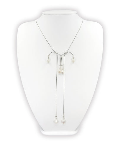 Pearl tassel necklace 05-Jaekim-APOC STORE
