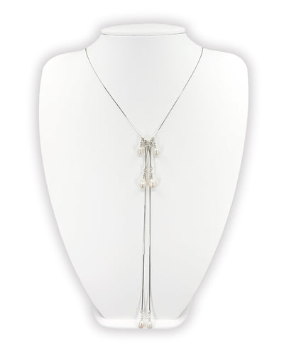 Pearl tassel necklace 05-Jaekim-APOC STORE