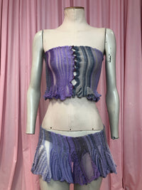 KNITTED SKIRT PURPLE-Lou de Bètoly-APOC STORE