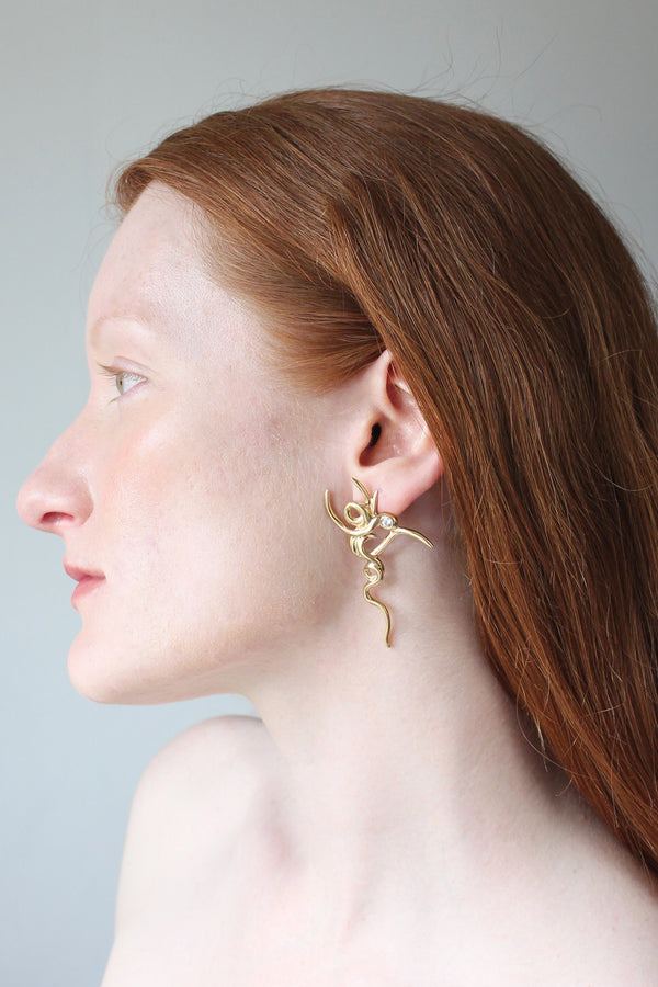 Gold Corliu Earring-Rosie Grace Ward-APOC STORE