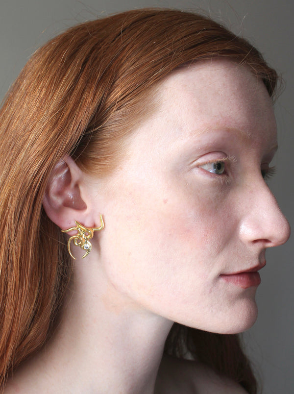 Gold Arachne Earring-Rosie Grace Ward-APOC STORE