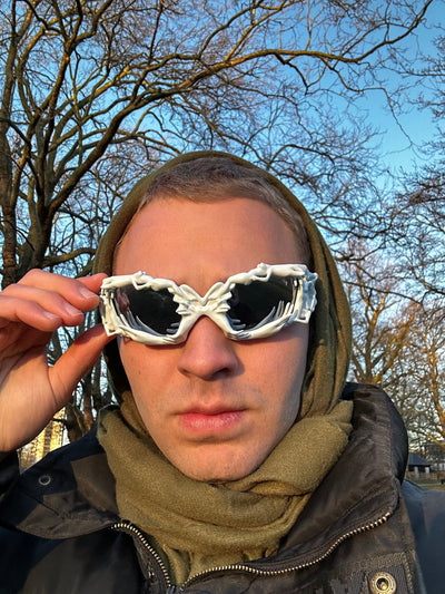 KP-01 Sunglasses White-TIDES STUDIO-APOC STORE