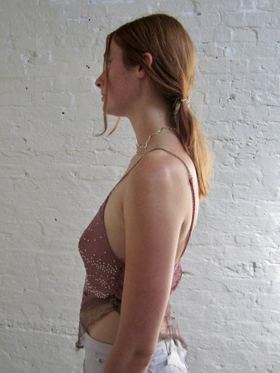 Burnt Ribbon Choker-Nadia Ridiandries-APOC STORE