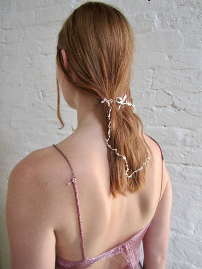 Burnt Ribbon Choker-Nadia Ridiandries-APOC STORE