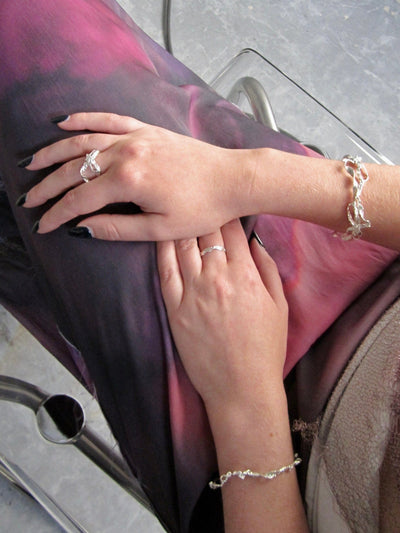 Burnt Bow Cuff Bracelet-Nadia Ridiandries-APOC STORE