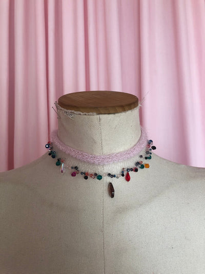 SEE THROUGH CHOKER PINK-Lou de Bètoly-APOC STORE