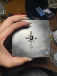 Micropaved CZ cross necklace-NORAIZUXX-APOC STORE