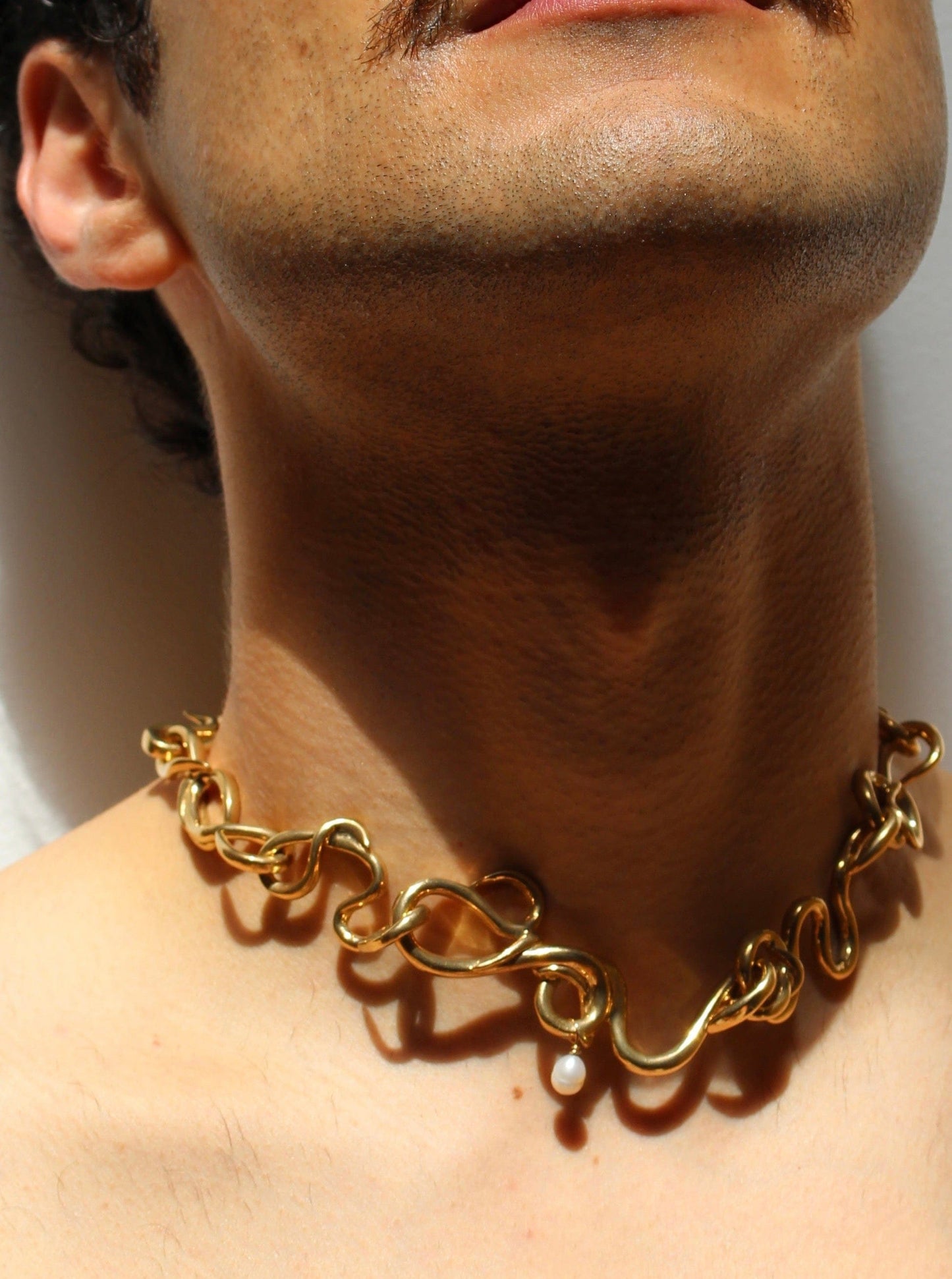 Gold Worm Necklace-Rosie Grace Ward-APOC STORE