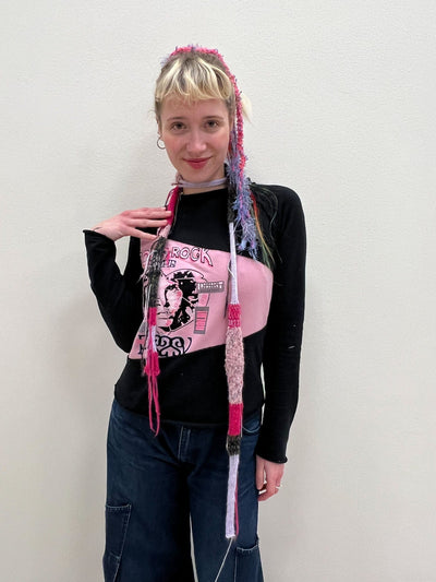 Skinny scarf pink/purple-TATi-APOC STORE