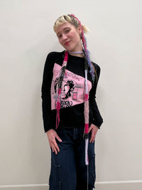 Skinny scarf pink/purple-TATi-APOC STORE