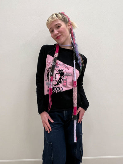 Skinny scarf pink/purple-TATi-APOC STORE