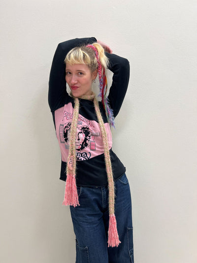 Skinny scarf pink-TATi-APOC STORE