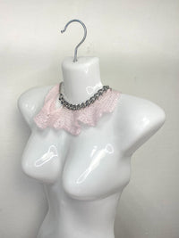 Knitted Choker Pink 2-Lou de Bètoly-APOC STORE