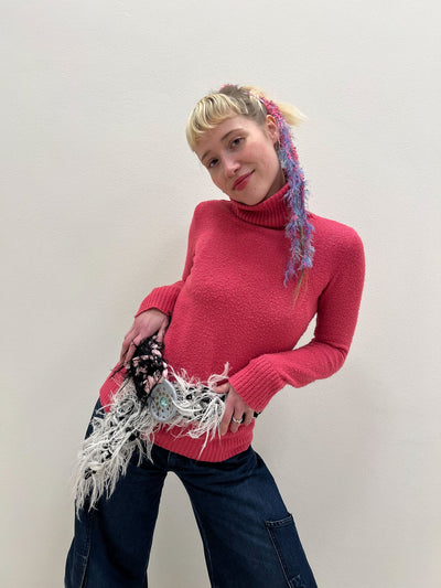 FREJA hairy belt rosé-TATi-APOC STORE