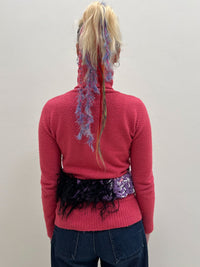 FREJA hairy belt purple-TATi-APOC STORE