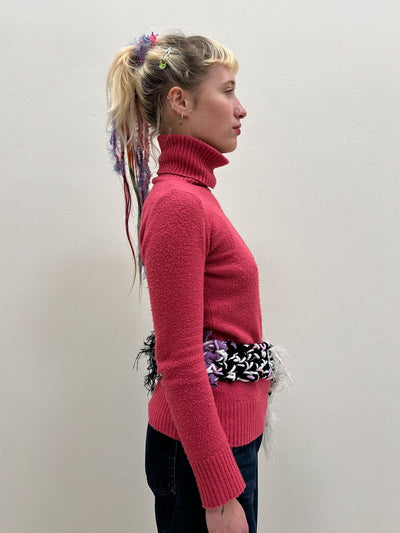 FREJA hairy belt purple-TATi-APOC STORE