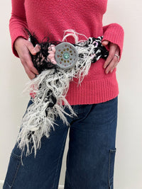 FREJA hairy belt rosé-TATi-APOC STORE