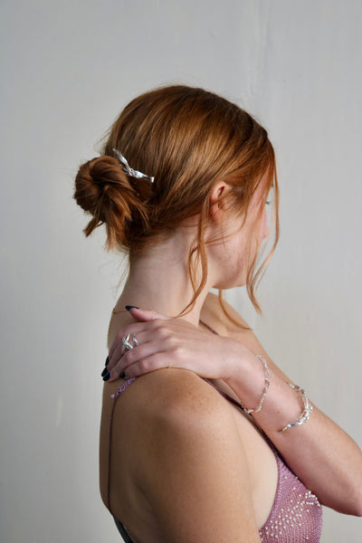 Burnt Bow Cuff Bracelet-Nadia Ridiandries-APOC STORE