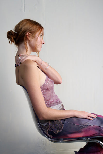 Burnt Ribbon Hair Pin-Nadia Ridiandries-APOC STORE