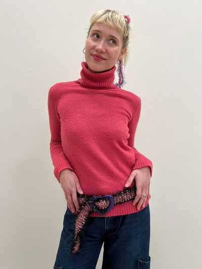Heart buckle belt rosé-TATi-APOC STORE