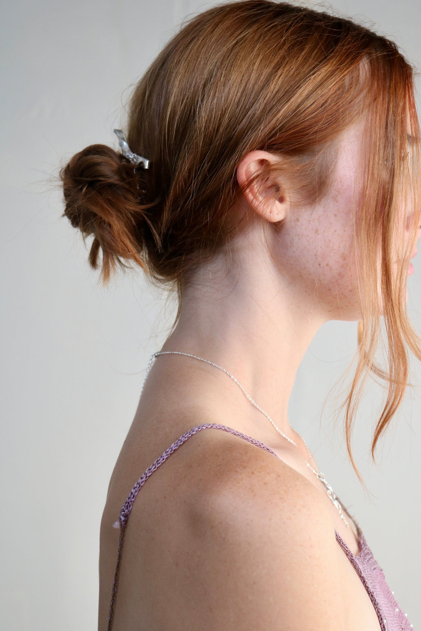 Burnt Ribbon Hair Pin-Nadia Ridiandries-APOC STORE