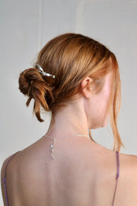 Burnt Bow Necklace - Silver-Nadia Ridiandries-APOC STORE