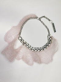 Knitted Choker Pink 2-Lou de Bètoly-APOC STORE