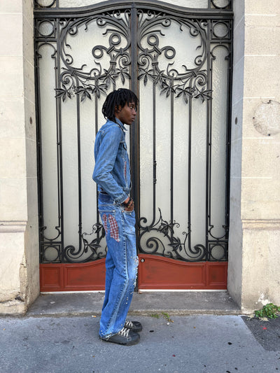 Studded Denim jeans #2-Hannah Creak-APOC STORE