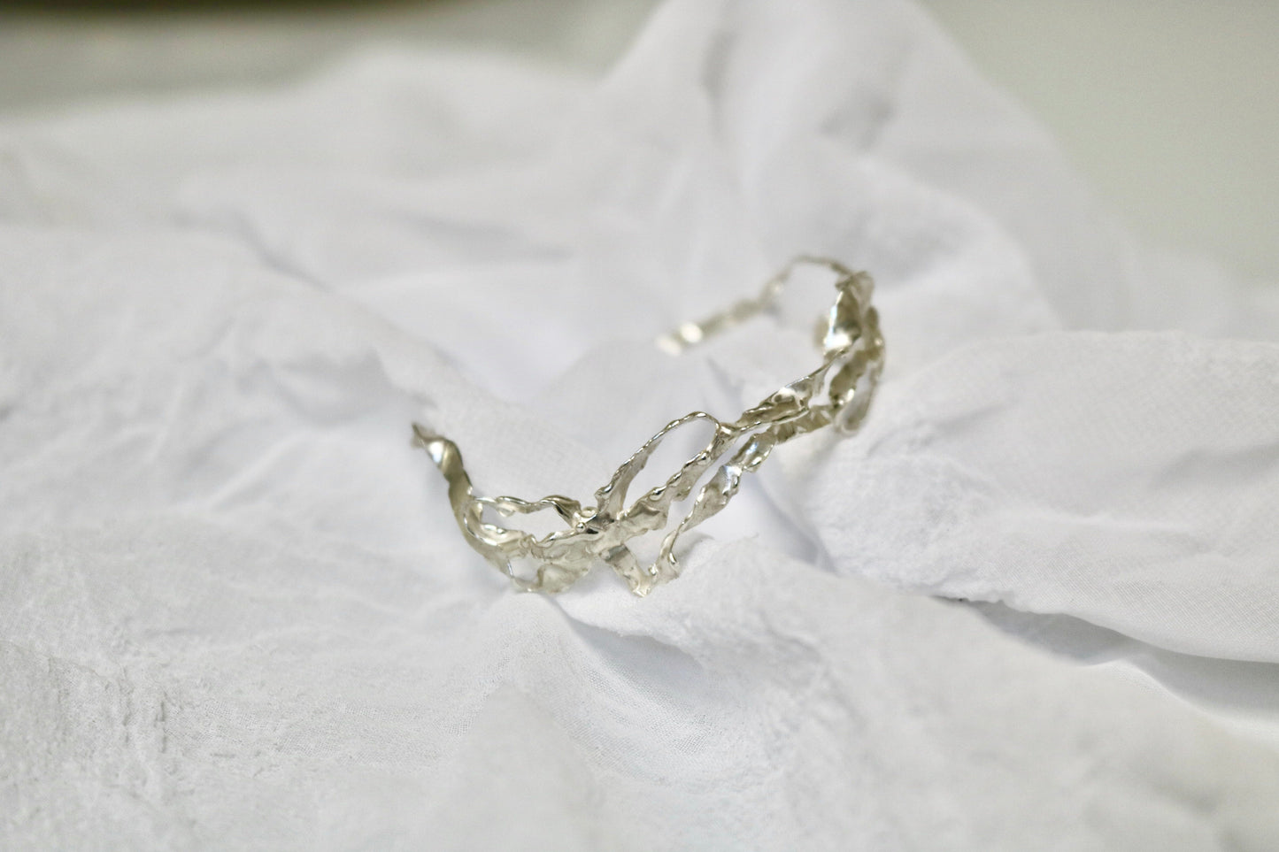 Burnt Bow Cuff Bracelet-Nadia Ridiandries-APOC STORE