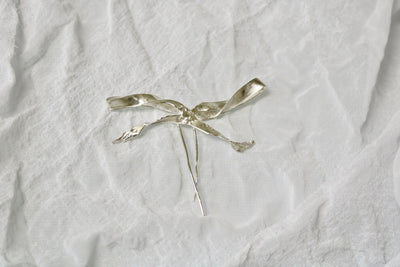 Burnt Ribbon Hair Pin-Nadia Ridiandries-APOC STORE