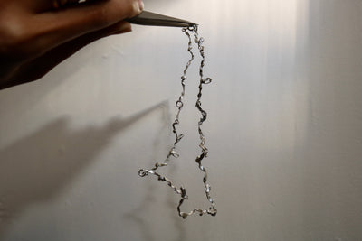 Burnt Ribbon Choker-Nadia Ridiandries-APOC STORE