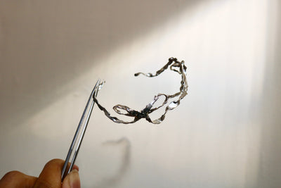 Burnt Bow Cuff Bracelet-Nadia Ridiandries-APOC STORE