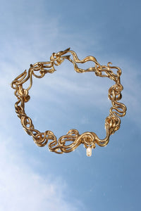 Gold Worm Necklace-Rosie Grace Ward-APOC STORE