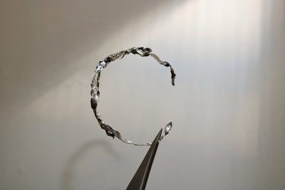 Burnt Bow Cuff Bracelet-Nadia Ridiandries-APOC STORE