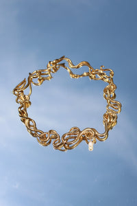 Gold Worm Necklace-Rosie Grace Ward-APOC STORE