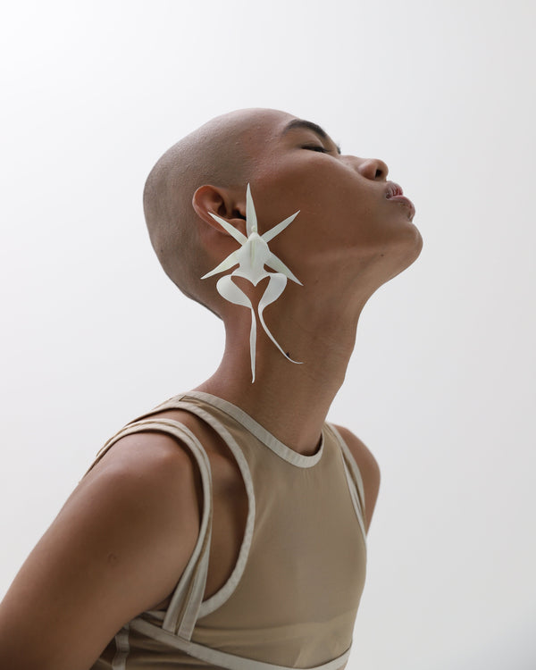 Ghost Orchid Earrings-Baggira-APOC STORE