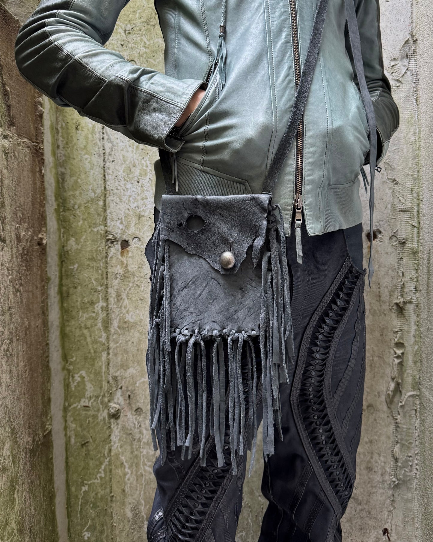 Medicine bag grey-Greco-APOC STORE