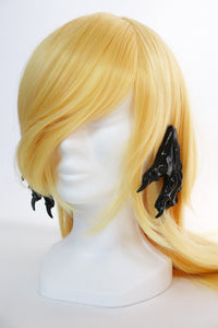 Shiny black paw earrings-Naomi Gilon-APOC STORE