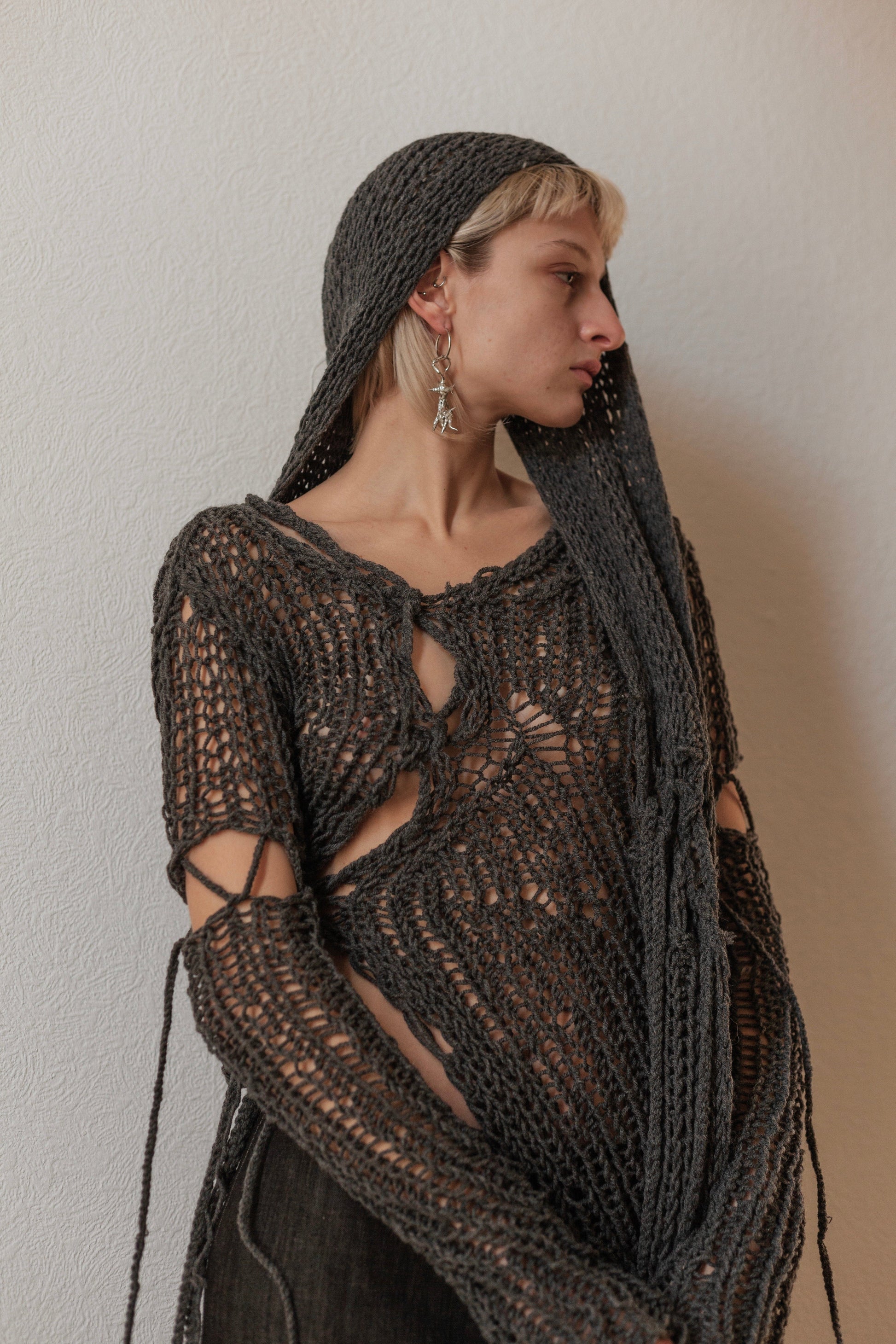 Tied Parts Sweater-V4K-APOC STORE