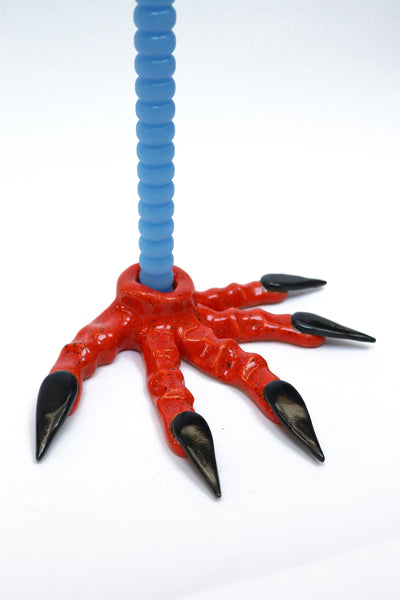 Orange and black Paw Candlestick-Naomi Gilon-APOC STORE