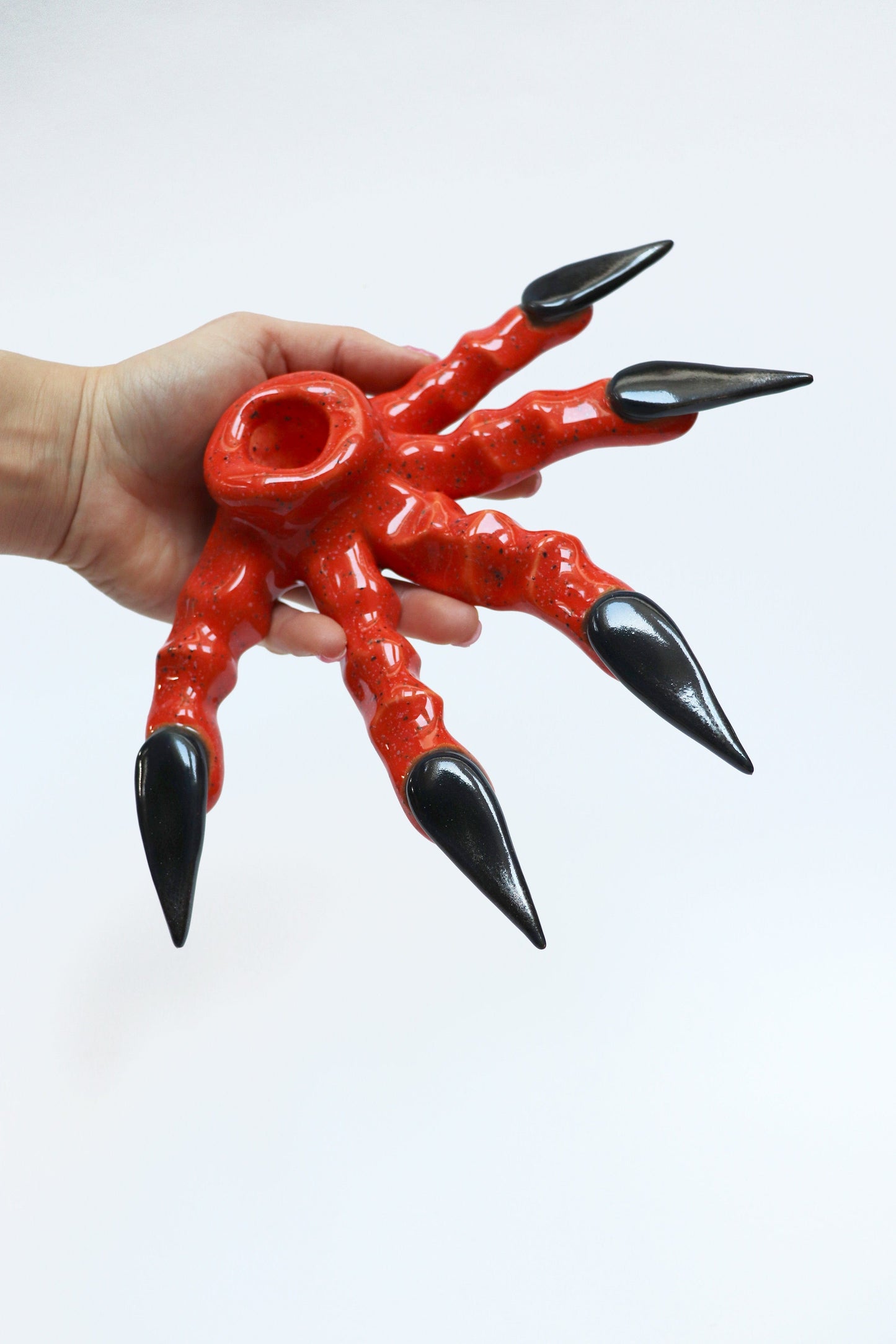 Orange and black Paw Candlestick-Naomi Gilon-APOC STORE