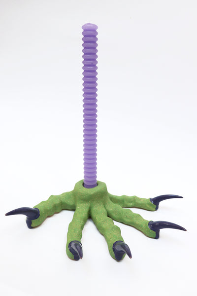 Green and purple Paw Candlestick-Naomi Gilon-APOC STORE