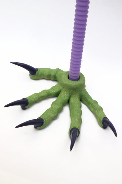 Green and purple Paw Candlestick-Naomi Gilon-APOC STORE