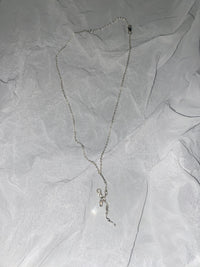 Burnt Bow Necklace - Silver-Nadia Ridiandries-APOC STORE